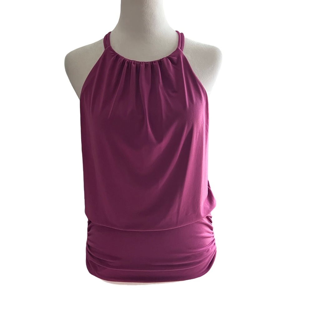 WHBM NWOT Magenta Strappy Crisscross tanktop, size medium